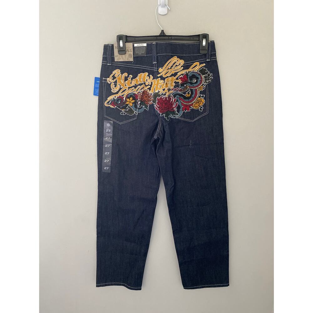 Ninth Hall Ambush Dragon Embroidered Denim Jeans, Dark Wash Youth Size 27